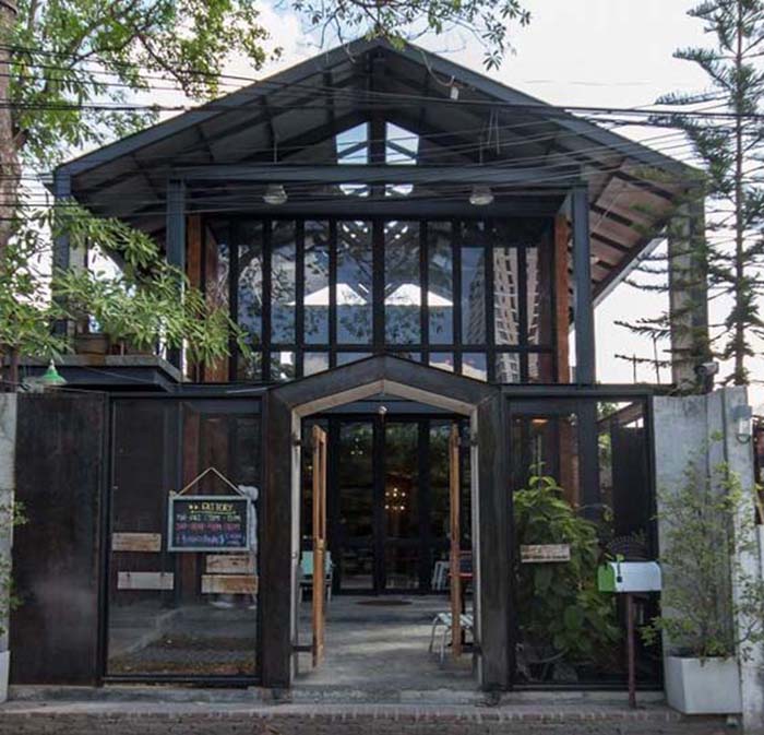 Thiết kế quán cafe văn phòng, quán café thép tiền chế đẹp chi phí thấp